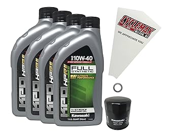 Amazon.com: Cyclemax Full Synthetic 10W-40 Oil Change Kit
